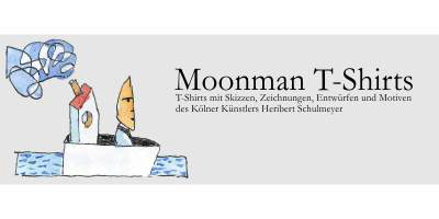 Moonman T-Shirt Shop mit Zeichnungen von Heribert Schulmeyer